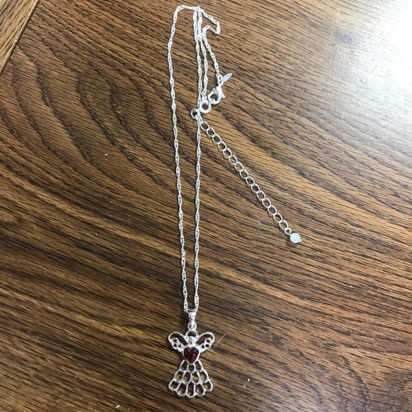 NWT AVON Mary Birthstone Angel 😇 Necklace January - Picture 2 of 6